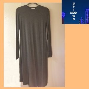 Reborn J Long Casual Dark Gray Dress Women SZ